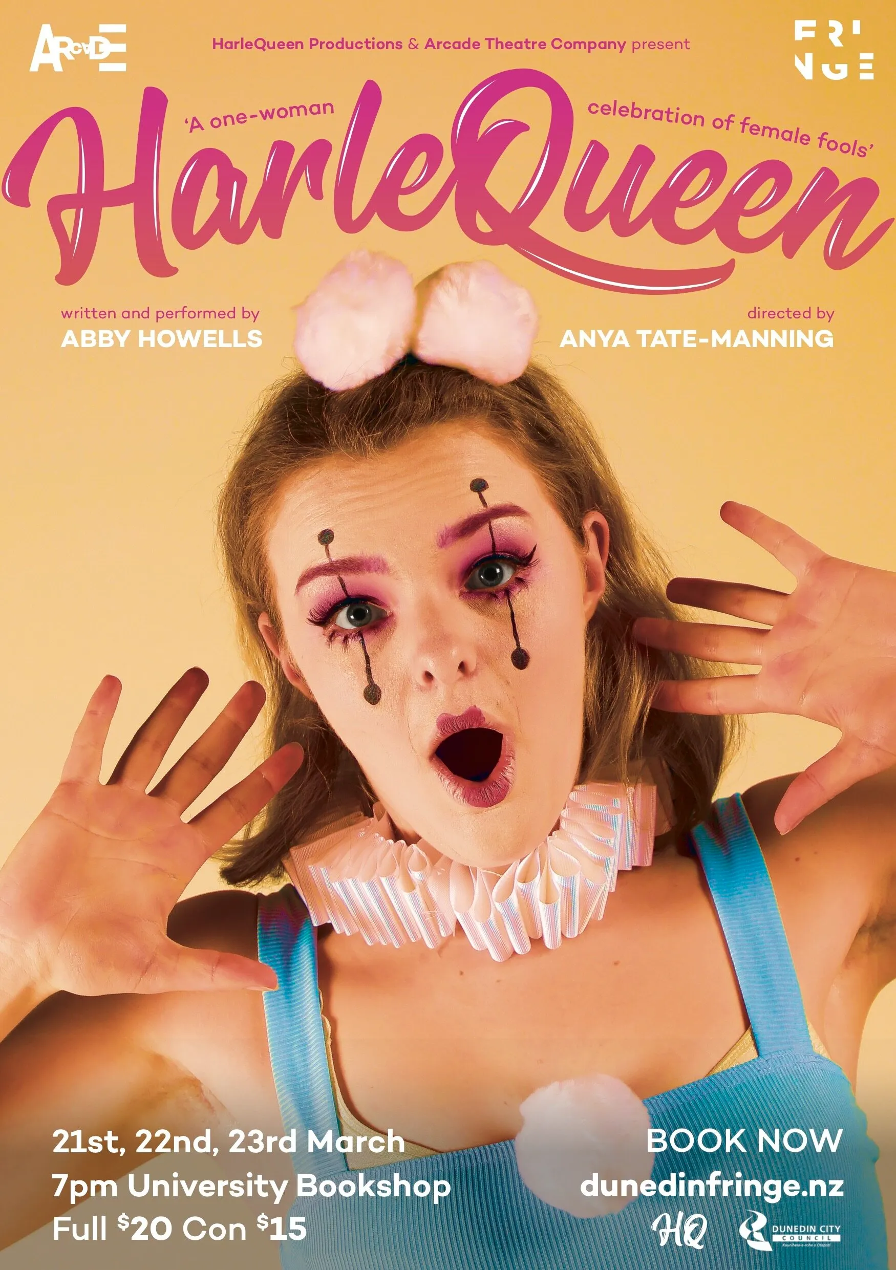 Harlequeen Dunedin Theatre Poster